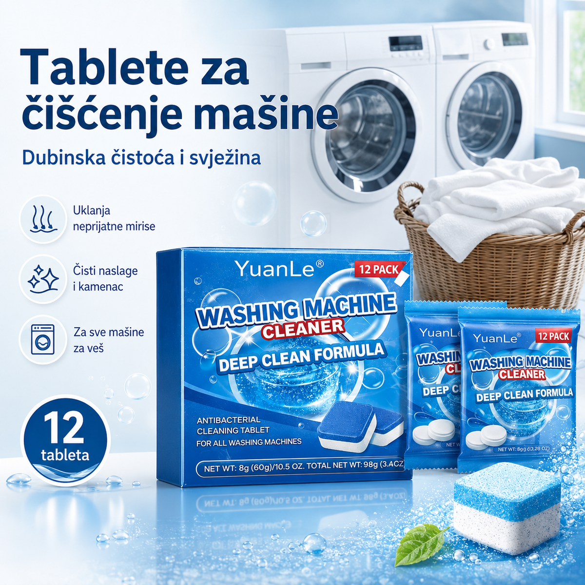 Washer Clean Tablets - Tablete za čišćenje veš mašine