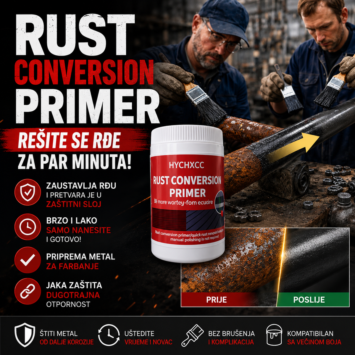Rust Conversion Primer – zaustavite rđu za samo nekoliko minuta