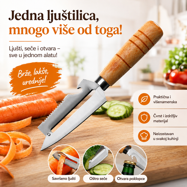 Višenamenska 3u1 ljuštilica – ljušti, seče i otvara