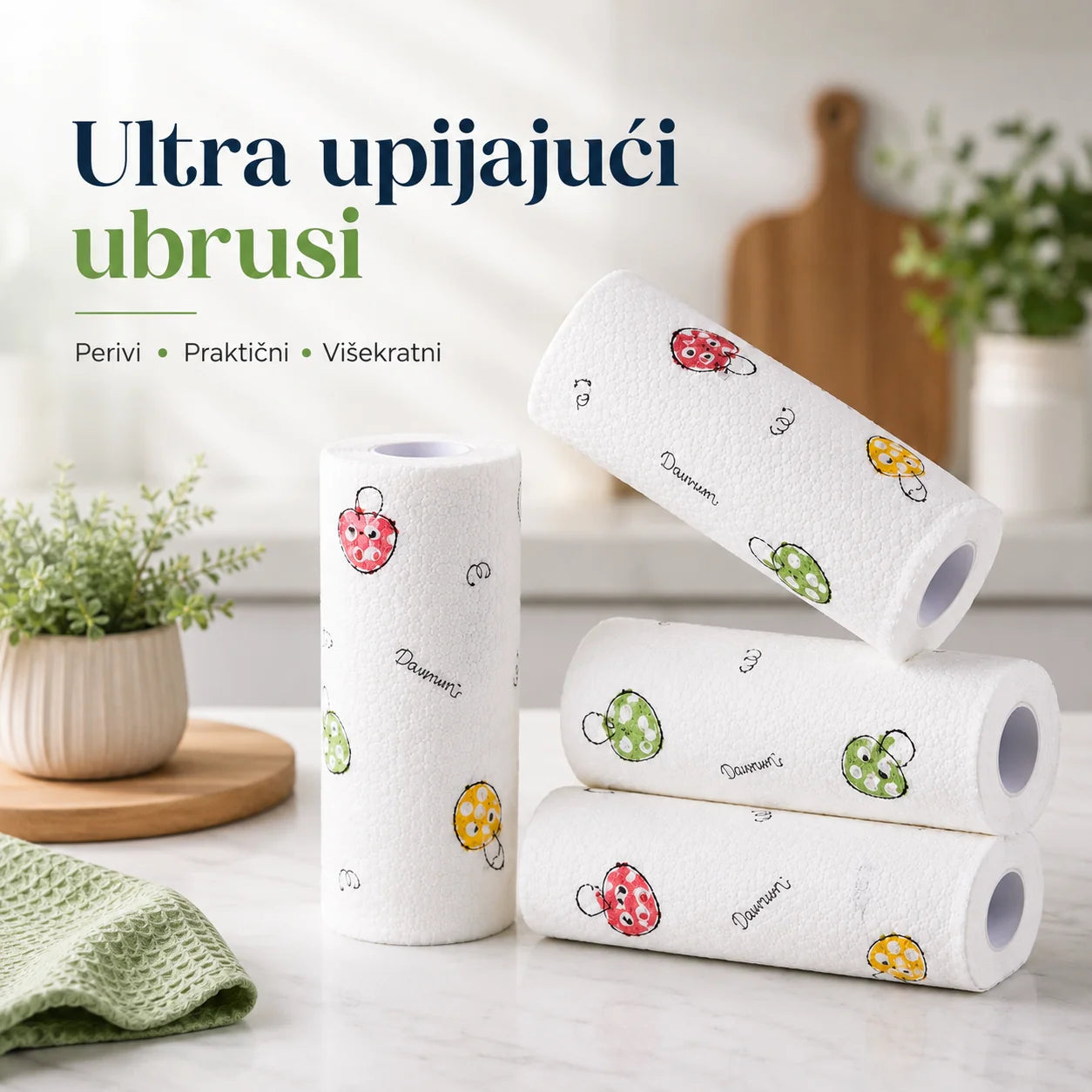 Ultra upijajući ubrusi u rolni