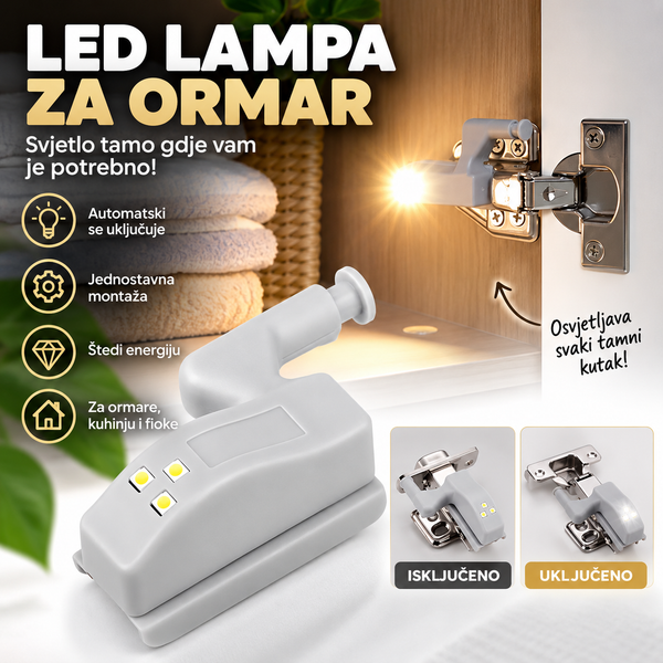 LED lampe za ormar – praktično osvjetljenje bez komplikovane montaže