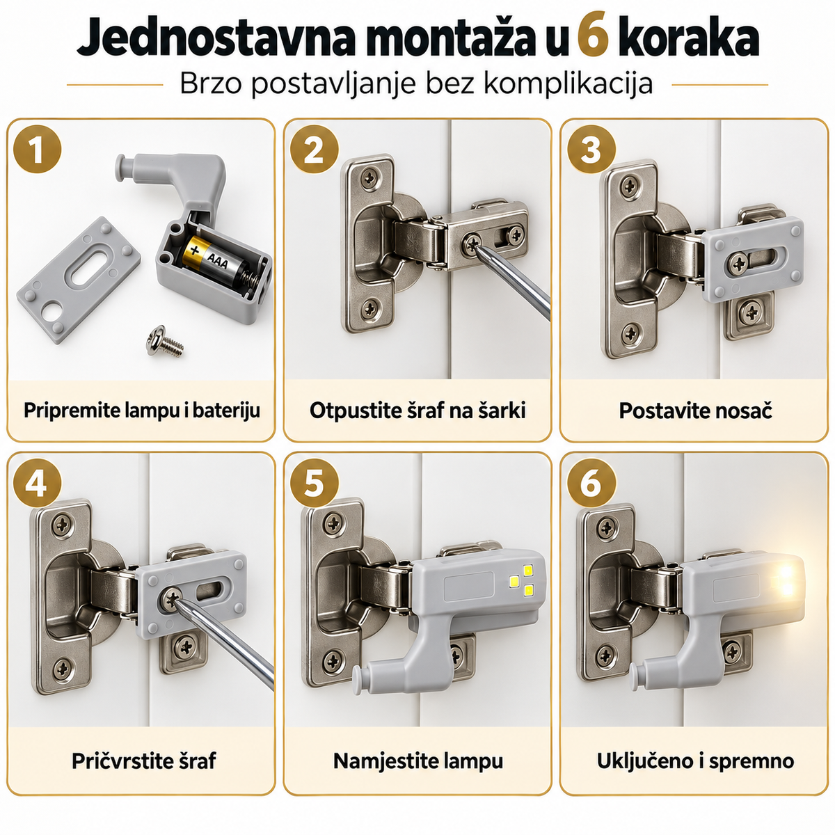 LED lampe za ormar – praktično osvjetljenje bez komplikovane montaže