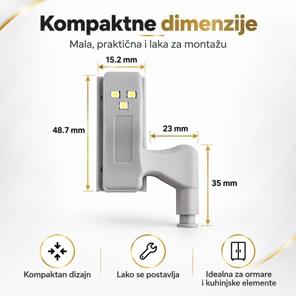 LED lampe za ormar – praktično osvjetljenje bez komplikovane montaže