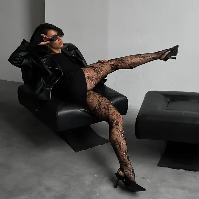 Mrežaste Čarape „Luxe Lace“ – Elegancija koja privlači poglede 1+1 Gratis